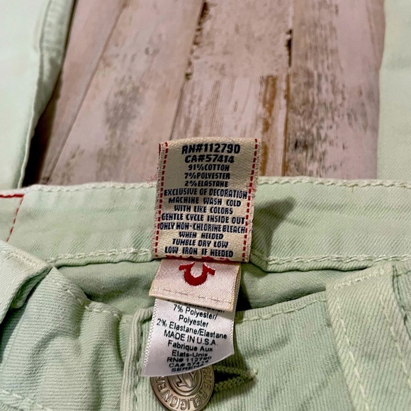 True Religion Serena Skinny Jeans Size 28 Mint - Picture 4 of 11